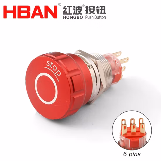 New Product La118p Rotary Push Button Switch 2no or 2nc
