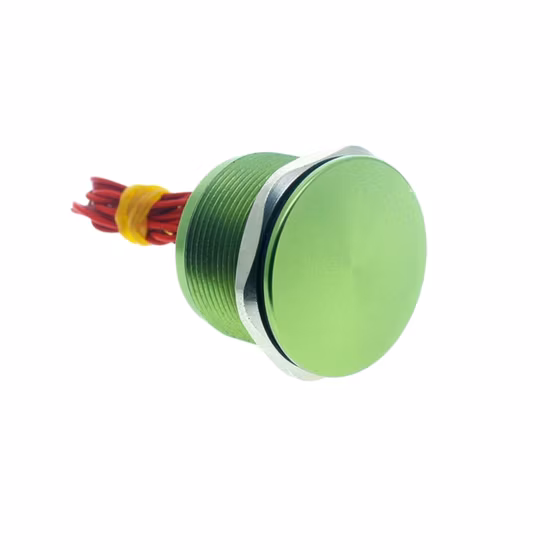 30mm 4 Positions Flat Head Tri-Color Ledlight Normally Open Stainless Steel Push Button Switch Manufacturers