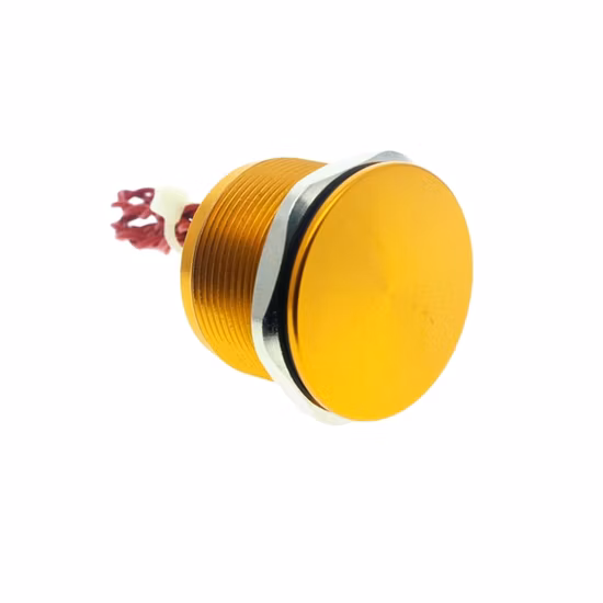 30mm 4 Positions Flat Head Tri-Color Ledlight Normally Open Stainless Steel Push Button Switch Manufacturers