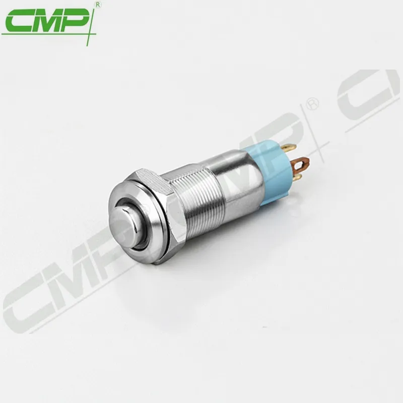 CMP Metal Mini 1no Spst Push Button 10mm Switch