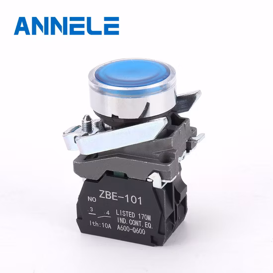 New Arrival 8mm Metal High Round Head 1no Momentary Small Size Push Button Switch with Ring LED