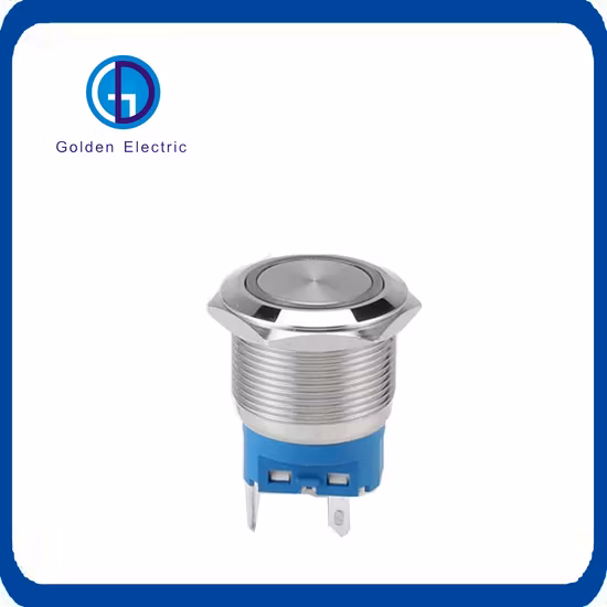 IP67 19/22/25mm Diameter on off Stainless Steel 12V 24V 36V Momentary Self-Locking Metal Push Button Switch 220V with 5pins 6pins