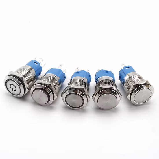 19mm IP67 Stainless Steel Metal Push Button Switch