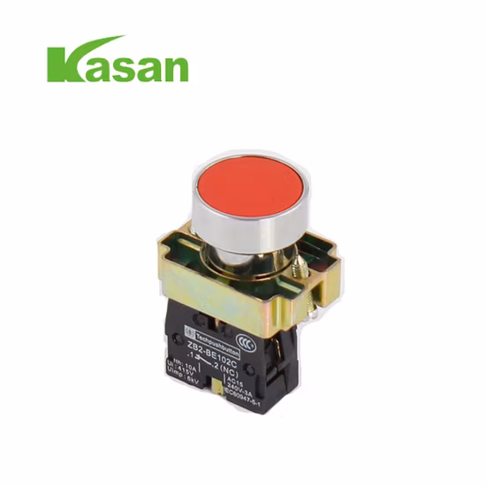 Xb2-Ba31 22mm Green Momentary Push Button Switch 1 No N/O with Spring Return Flush Button