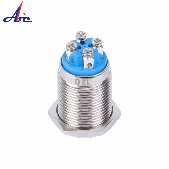 16mm 1no Latching Power Logo Illuminated Screw Push Button Switch