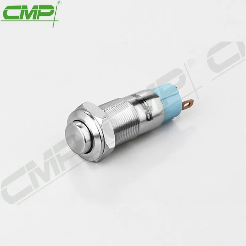 CMP Metal 10mm Illuminated Miniature Push Button Switch IP67
