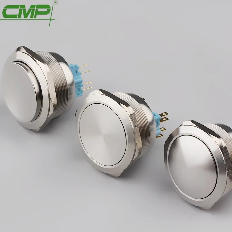 Dpdt 8pin Metal Domed 40mm Push Button Switch